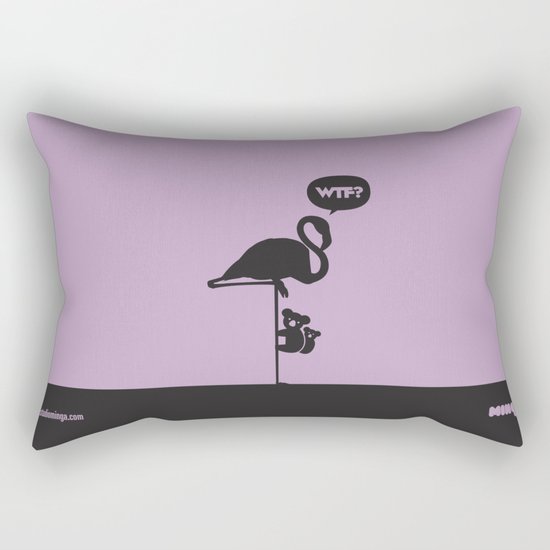 WTF? Flamenco! Rectangular Pillow
