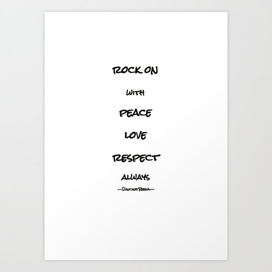 my life mantra Art Print