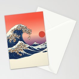 The Great Wave of Shiba Inu Stationery Card