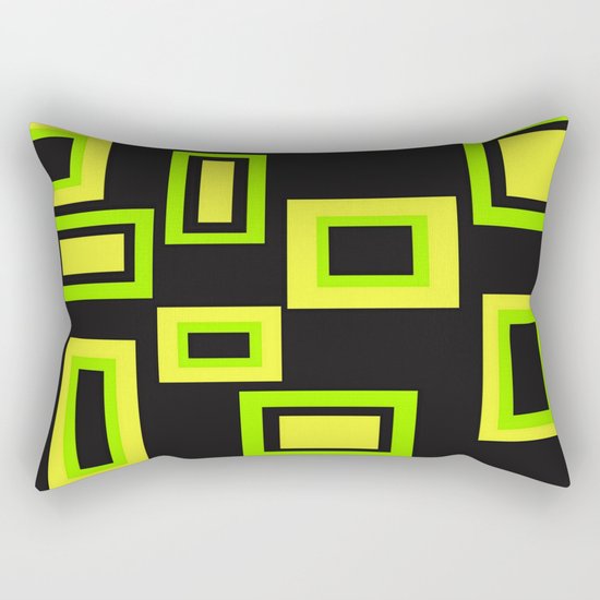 Abstract squares Rectangular Pillow