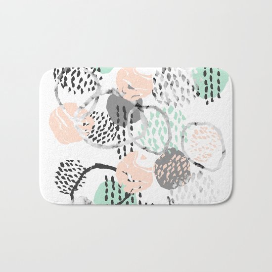 Brice - abstract minimal modern painting home decor minimalist art Bath Mat