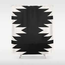 Geometric Southwestern Minimalism - Charcoal Shower Curtain