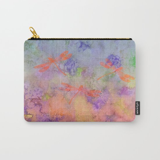 Orange Dragonflies A Carry-All Pouch
