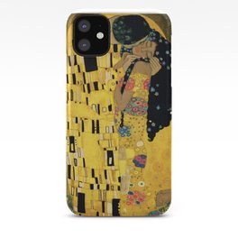 Curly version of The Kiss by Klimt iPhone Case