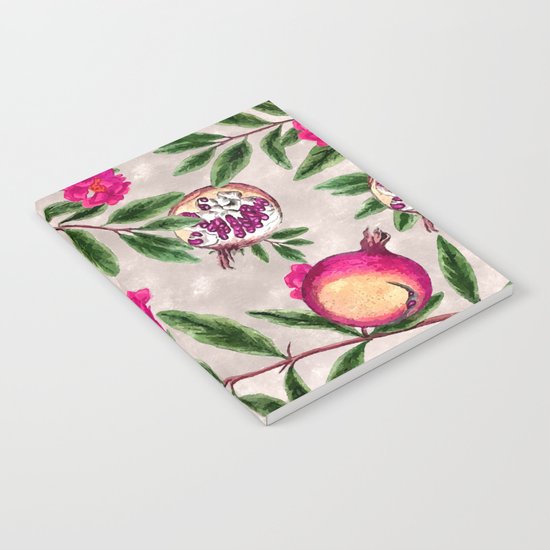 Pomegranate Pattern #society6 #decor #buyart Notebook