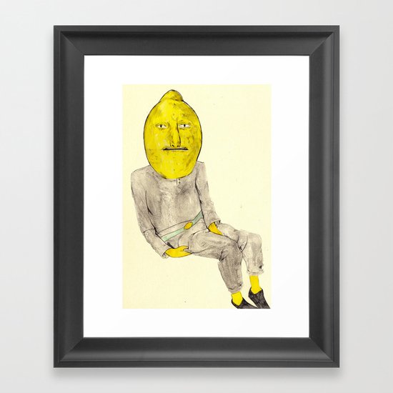 Lemongrab Framed Art Print
