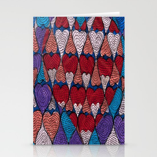 Op Heart Stationery Cards