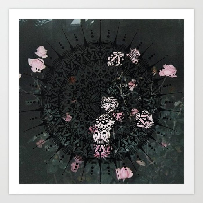 Roses Mandala Art Print