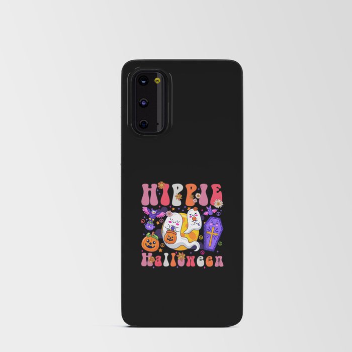 Hippie Halloween colorful ghosts 70s Android Card Case