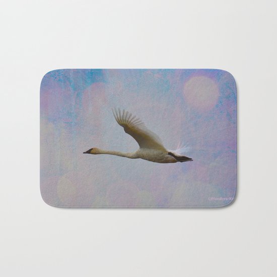 Radiant Swan! Bath Mat