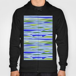 Sea wave stripes pattern Hoody