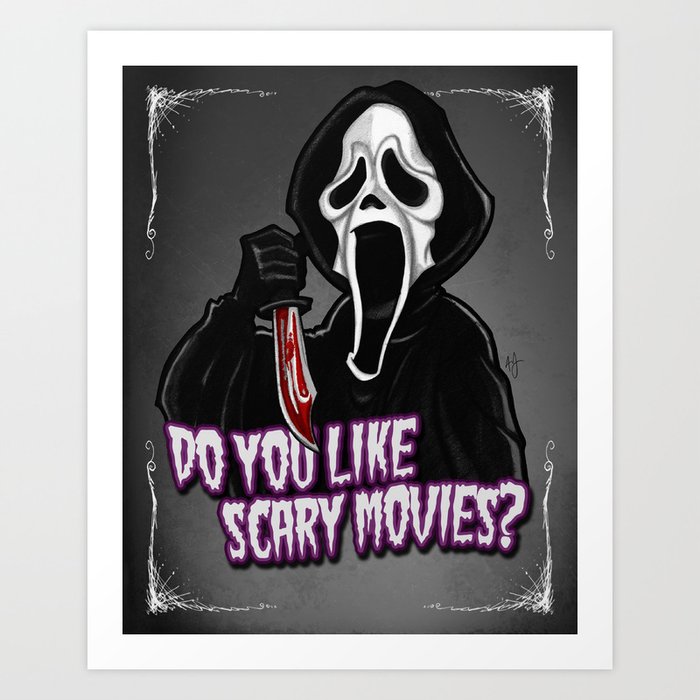 Ghost Face: What's Your Favorite Scary Movie PRINTS and STICKERS