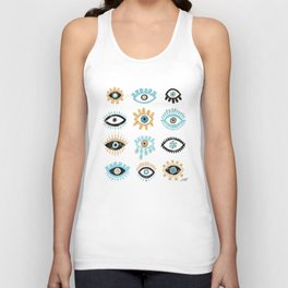 Evil Eye Illustration Tank Top
