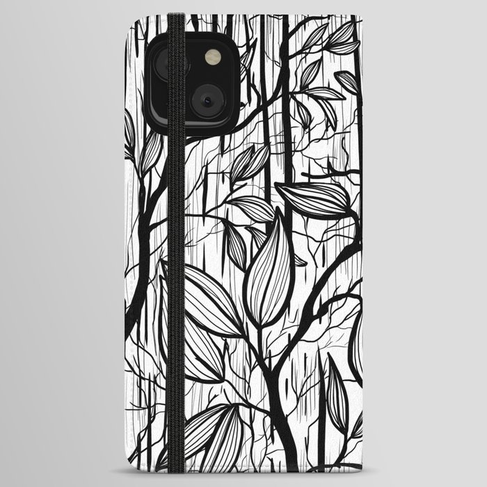 Forrest Line drawing  iPhone Wallet Case