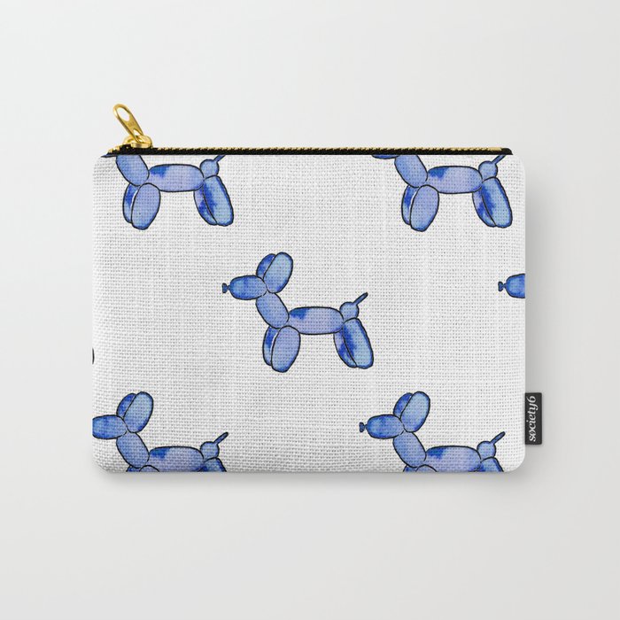 Blue Watercolor Balloon Dogs! Carry-All Pouch