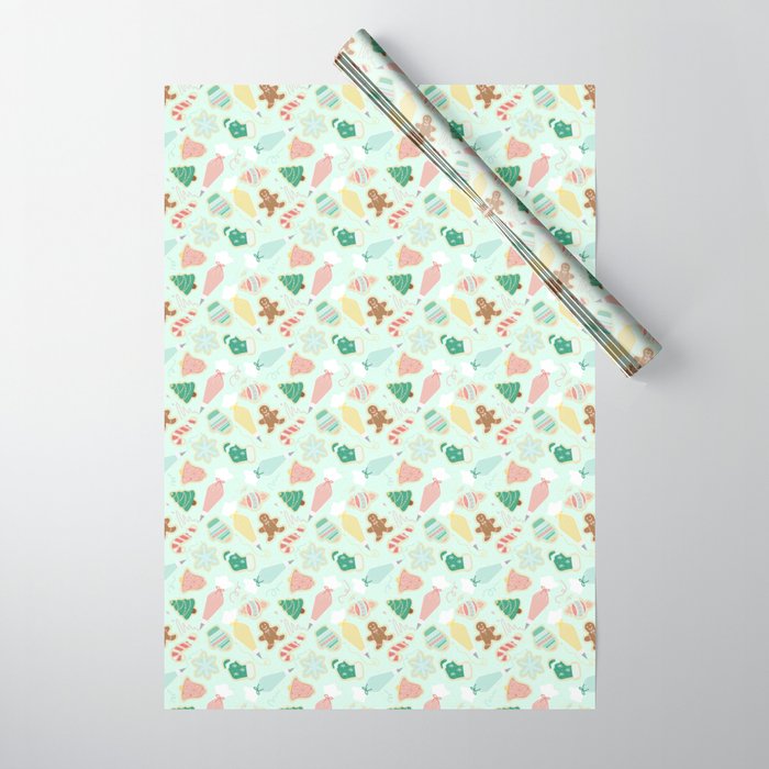 Christmas Cookie Decorating Wrapping Paper