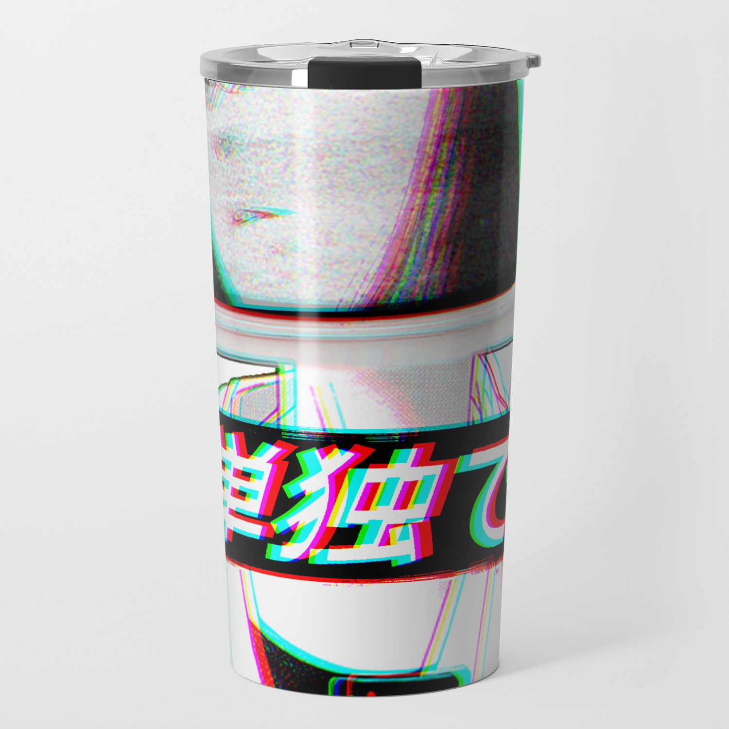 Tv Head Sad Japanese Anime Aesthetic Travel Mug By Poser Boy Society6