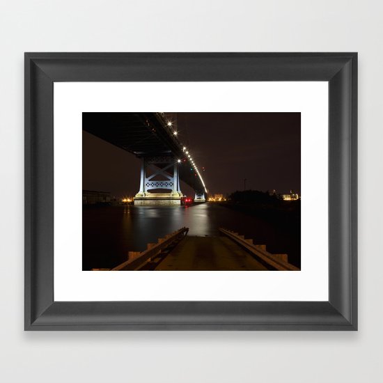 under the bridge Framed Art Print