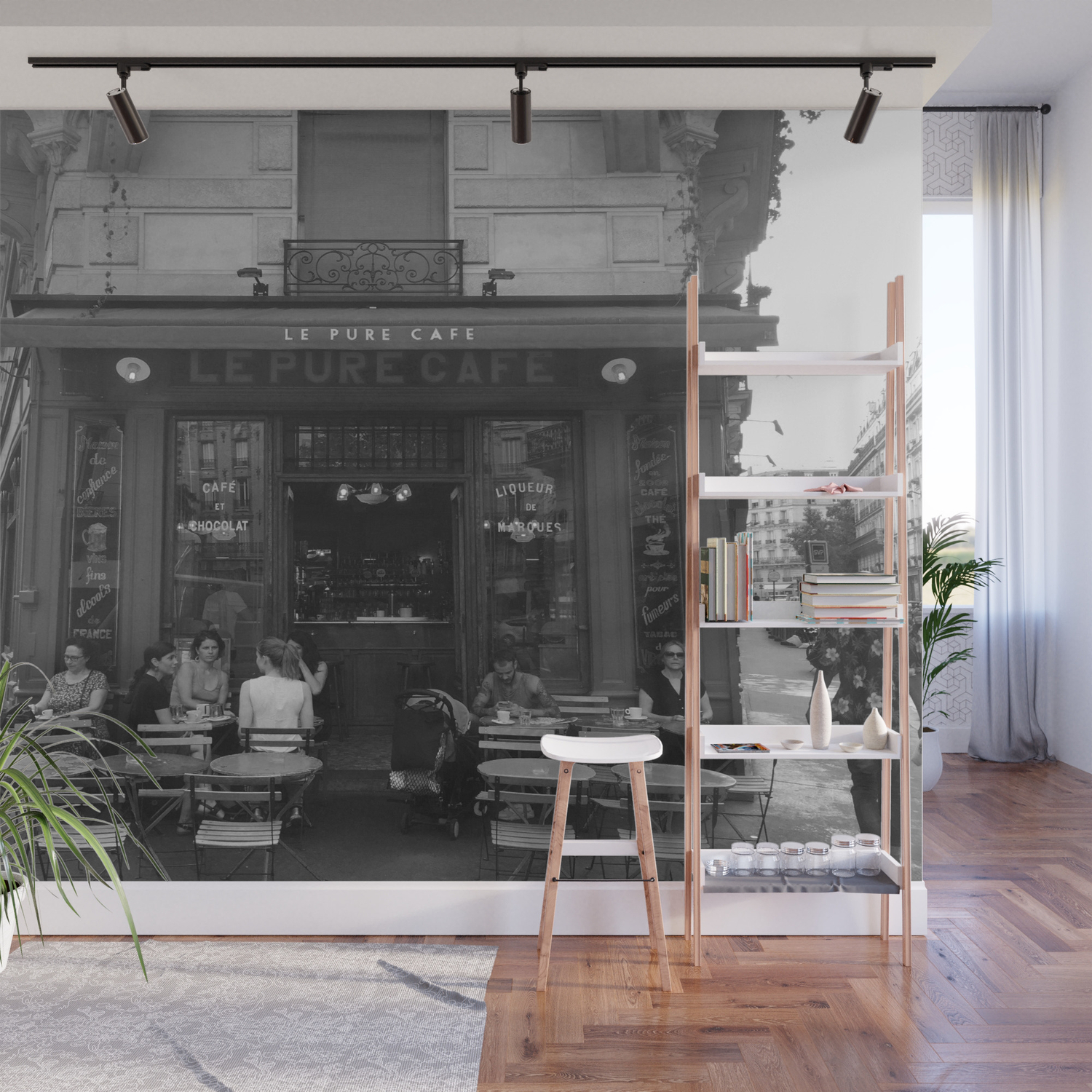French Cafe Paris France Wall Mural By Worldwonders Society6