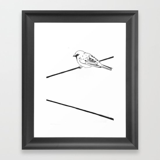 On a Wire Framed Art Print
