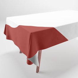 Heart (White & Maroon) Tablecloth