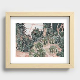 Cactus garden Recessed Framed Print