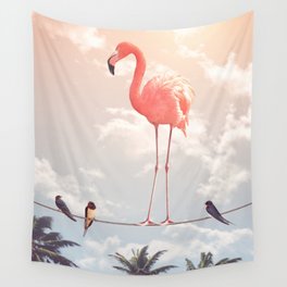 FLAMINGO & FRIENDS Wall Tapestry