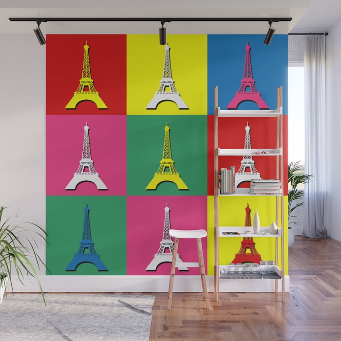 Pop art Paris Wall Mural