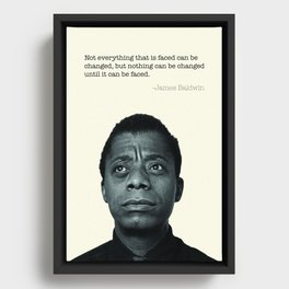 James Baldwin Print  Framed Canvas