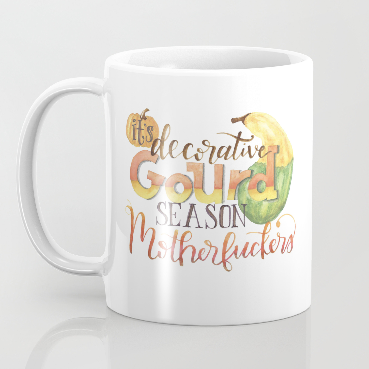 It S Decorative Gourd Season Coffee Mug By Beckletters Society6