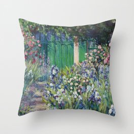 Monet's Door — Giverny, France Throw Pillow