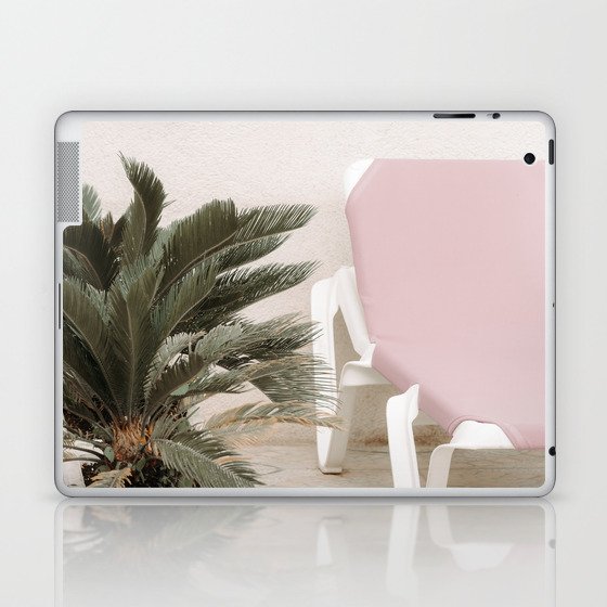 Pink Sun Bed Mallorca Laptop & iPad Skin