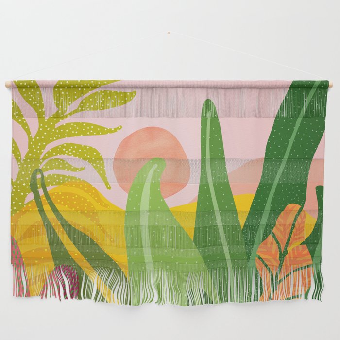 Good Morning Whimsical Landscape Wall Hanging