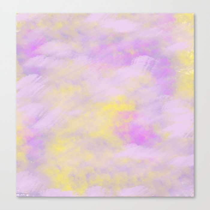 Purple, Abstraction, Painting Canvas Print