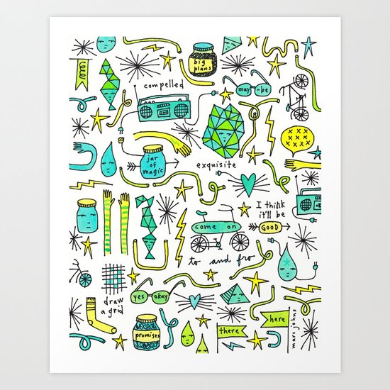 to and fro Art Print