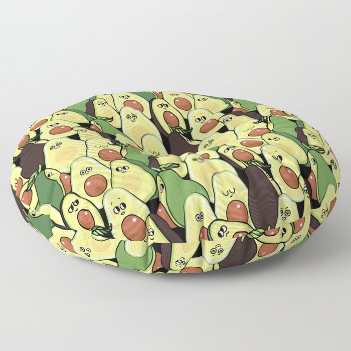 Social Avocados Floor Pillow