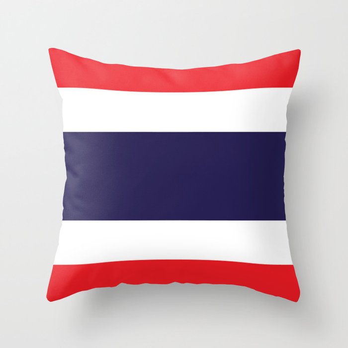 flag of thailand 2 -thailand,Siam,thai,siamese,bangkok. Throw Pillow