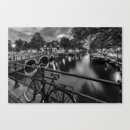 AMSTERDAM Evening impression from Brouwersgracht Canvas Print
