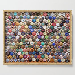 Beer and Ale Bottle Caps Serving Tray