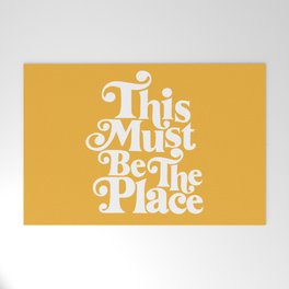 This Must Be The Place - Yellow Palette Welcome Mat