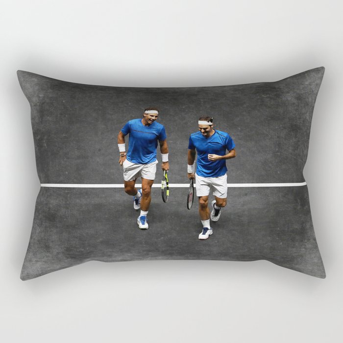 Nadal & Federer Rectangular Pillow