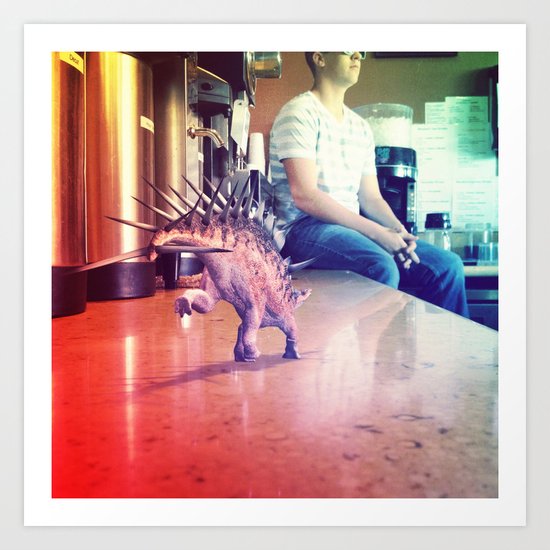 Running Dino Art Print