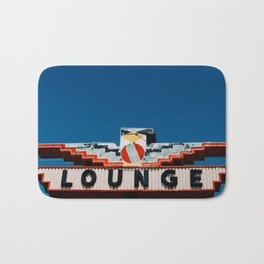 New Mexico Lounge Bath Mat | Southwest, Neonsign, Design, Desert, Roadtrip, Typography, Travel, Sign, Sky, Newmexico 
