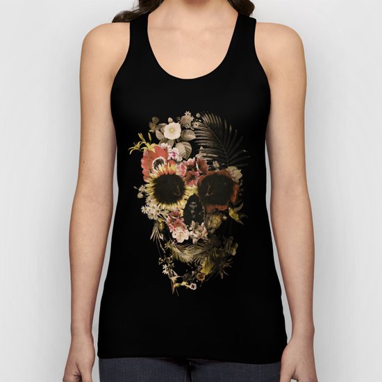 Garden Skull Light Unisex Tank Top