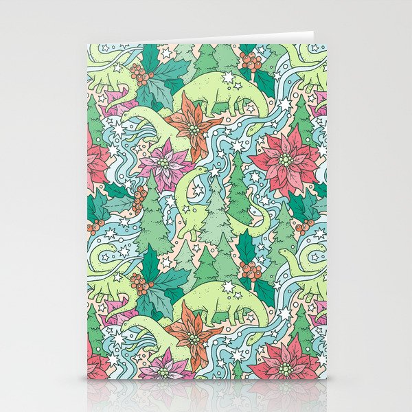 Herd for the Holidays | Dinosaur Christmas Stationery Cards