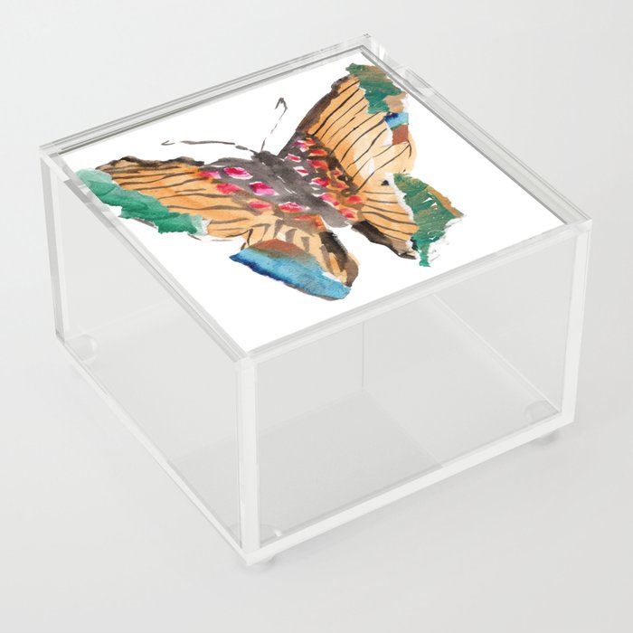 Bird dog collage Acrylic Box