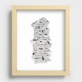 mass meat Recessed Framed Print