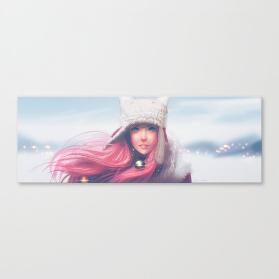 Snowy Mei Canvas Print