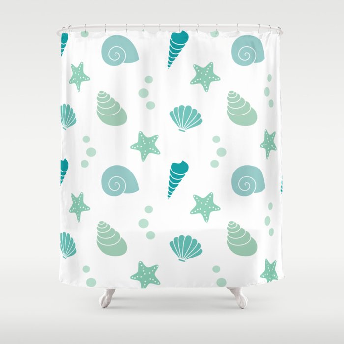Cute Summer Exotic Pattern Background Illustration With Seashells