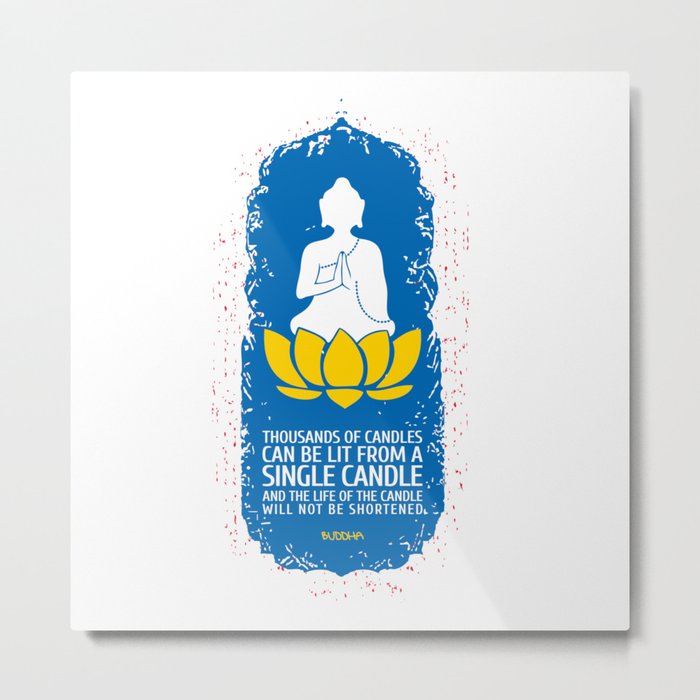 Lotus Buddha Metal Print